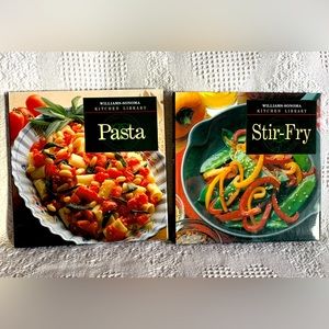 Williams–Sonoma Kitchen Library Pasta/Stir-fry hardcover cookbooks set of 2